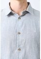 Camisa Manga Corta Rayas Para Hombre Nara Camisa Manga Corta Rayas Para Hombre Nara Azul XL VÉLEZ de Vélez