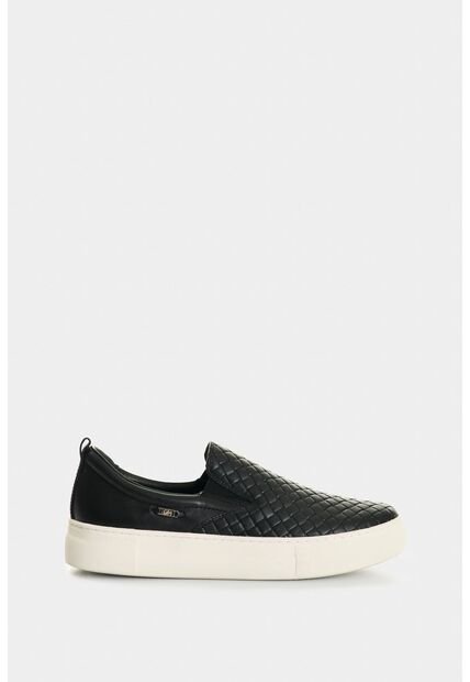 Mocasines De Cuero Grabado Para Mujer Anastasia Mocasines De Cuero Grabado Para Mujer Anastasia Negro 37 VÉLEZ