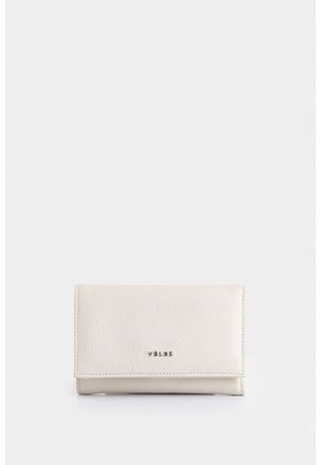 Billetera Real De Cuero Para Mujer Con Monedero Billetera Real De Cuero Para Mujer Con Monedero Blanco VÉLEZ