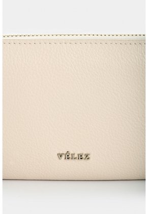 Portachequera De Cuero Para Mujer Vesubio Portachequera De Cuero Para Mujer Vesubio Blanco VÉLEZ