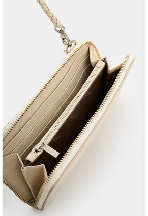 Portachequera De Cuero Para Mujer Vesubio Portachequera De Cuero Para Mujer Vesubio Blanco VÉLEZ