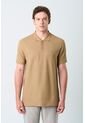 Polo Para Hombre Semi Fit Detalle Jacquard Polo Para Hombre Semi Fit Detalle Jacquard Tabaco XL VÉLEZ de Vélez