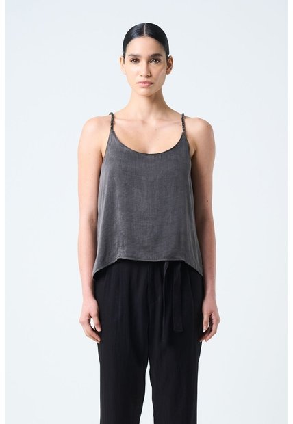 Camisa Aurora De Tiras En Tejido Plano Para Mujer Detalle Millaré Camisa Aurora De Tiras En Tejido Plano Para Mujer Detalle Millaré Negro XL VÉLEZ