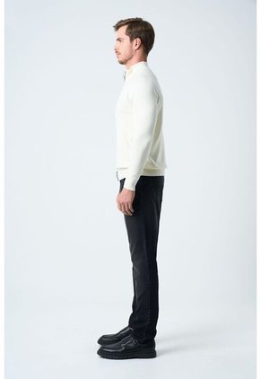 Sweater Misuri Tejido Para Hombre Cuello Alto Sweater Misuri Tejido Para Hombre Cuello Alto Crema S VÉLEZ