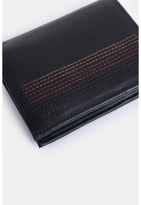 Billetera De Cuero Creta Vertical Negro Billetera De Cuero Creta Vertical Negro VÉLEZ