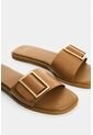 Sandalia Plana De Cuero Para Mujer Gem Sandalia Plana De Cuero Para Mujer Gem Miel 34 VÉLEZ de Vélez