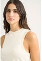 Top Tank Tejido Rectilíneo Para Mujer Manga Sisa Top Tank Tejido Rectilíneo Para Mujer Manga Sisa Crema L VÉLEZ de Vélez