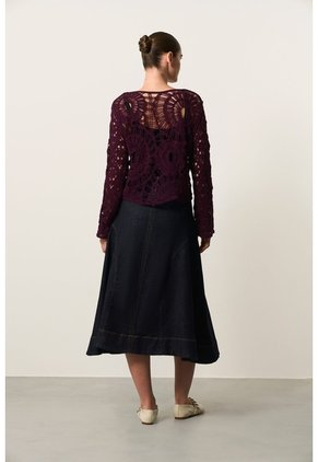 Cardigan Tejido Oversize Para Mujer Luma Cardigan Tejido Oversize Para Mujer Luma Vinotinto S VÉLEZ
