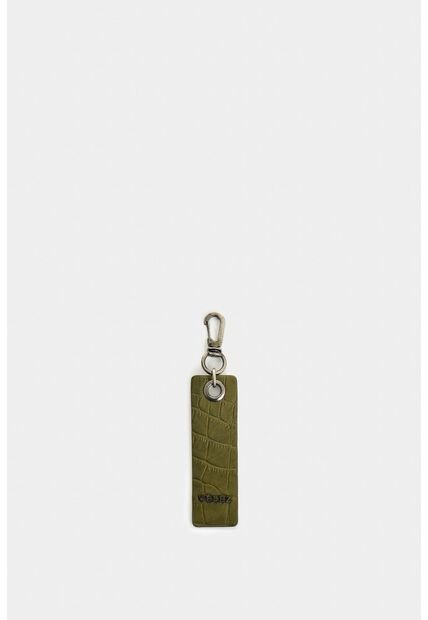 Llavero De Cuero Grabado Para Hombre Tessa Llavero De Cuero Grabado Para Hombre Tessa Verde Oliva VÉLEZ