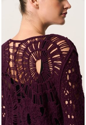 Cardigan Tejido Oversize Para Mujer Luma Cardigan Tejido Oversize Para Mujer Luma Vinotinto S VÉLEZ