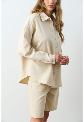 Camisa Acrux Para Mujer Oversized Camisa Acrux Para Mujer Oversized Arena S VÉLEZ