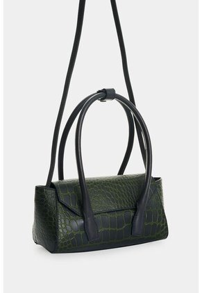 Manos Libres Mini En Cuero Croco Para Hombre Manos Libres Mini En Cuero Croco Para Hombre Azul Oscuro VÉLEZ