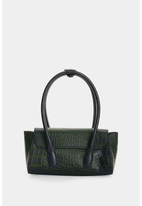 Manos Libres Mini En Cuero Croco Para Hombre Manos Libres Mini En Cuero Croco Para Hombre Azul Oscuro VÉLEZ