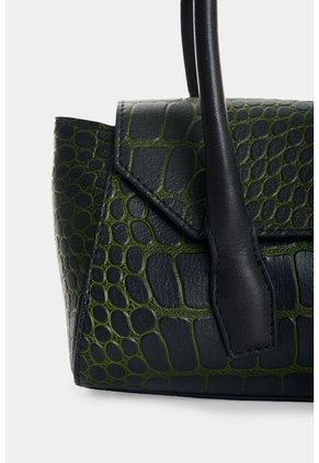 Manos Libres Mini En Cuero Croco Para Hombre Manos Libres Mini En Cuero Croco Para Hombre Azul Oscuro VÉLEZ