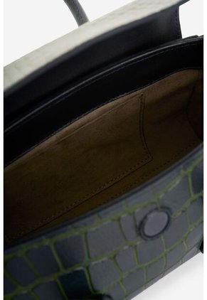 Manos Libres Mini En Cuero Croco Para Hombre Manos Libres Mini En Cuero Croco Para Hombre Azul Oscuro VÉLEZ