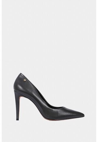 Tacones Cerrados De Cuero Liso Tacones Cerrados De Cuero Liso Negro 34 VÉLEZ Vélez