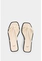 Sandalia Plana De Cuero Para Mujer Sole Sandalia Plana De Cuero Para Mujer Sole Blanco 36 VÉLEZ de Vélez