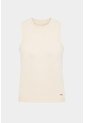Top Tank Tejido Rectilíneo Para Mujer Manga Sisa Top Tank Tejido Rectilíneo Para Mujer Manga Sisa Crema XL VÉLEZ de Vélez