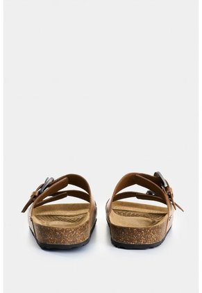 Sandalia Plana Pilos De Cuero Para Mujer Suela Corcho Sandalia Plana Pilos De Cuero Para Mujer Suela Corcho Miel 35 VÉLEZ