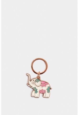 Llavero Metálico Para Mujer Elefante Arena Llavero Metálico Para Mujer Elefante Arena VÉLEZ Vélez