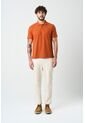 Polo Para Hombre Semi Fit Detalle Jacquard Polo Para Hombre Semi Fit Detalle Jacquard Naranja S VÉLEZ de Vélez