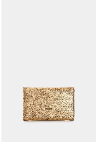 Billetera De Cuero Folia Para Mujer Real Billetera De Cuero Folia Para Mujer Real Dorado VÉLEZ Vélez