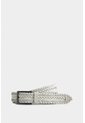 Cinturón Unifaz De Cuero Trenzado Para Hombre Punta Espada Cinturón Unifaz De Cuero Trenzado Para Hombre Punta Espada Blanco 36 VÉLEZ de Vélez