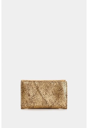 Billetera De Cuero Folia Para Mujer Real Billetera De Cuero Folia Para Mujer Real Dorado VÉLEZ