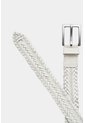 Cinturón Unifaz De Cuero Trenzado Para Hombre Punta Espada Cinturón Unifaz De Cuero Trenzado Para Hombre Punta Espada Blanco 36 VÉLEZ de Vélez