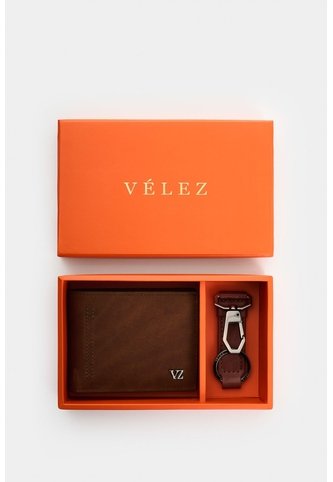 Kit Billetera + Llavero De Cuero Para Hombre Brand 2 Kit Billetera + Llavero De Cuero Para Hombre Brand 2 Brandy VÉLEZ Vélez