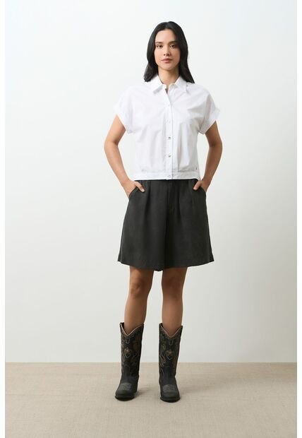 Camisa Holgada Para Mujer Sombra Camisa Holgada Para Mujer Sombra Blanco S VÉLEZ