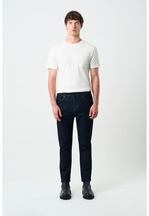 Jean Obi Semi Fitted Para Hombre Detalle En Cuero Jean Obi Semi Fitted Para Hombre Detalle En Cuero Azul 30 VÉLEZ