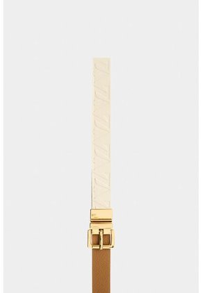 Cinturón Doble Faz Calix De Cuero Para Mujer Monogram Cinturón Doble Faz Calix De Cuero Para Mujer Monogram Blanco L VÉLEZ