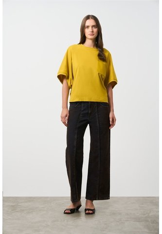 Camiseta Ópalo Para Mujer Manga Ranglan Camiseta Ópalo Para Mujer Manga Ranglan Amarillo Limon L VÉLEZ Vélez