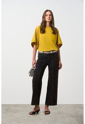 Camiseta Ópalo Para Mujer Manga Ranglan Camiseta Ópalo Para Mujer Manga Ranglan Amarillo Limon L VÉLEZ