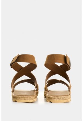 Sandalia Plana Orbi 2.0 De Cuero Para Mujer Detalle Yute Sandalia Plana Orbi 2.0 De Cuero Para Mujer Detalle Yute Miel 34 VÉLEZ