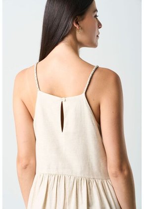 Vestido Lyra Para Mujer Detalle Trenzado Y Millaré Vestido Lyra Para Mujer Detalle Trenzado Y Millaré Arena 10 VÉLEZ