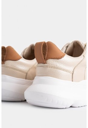 Tenis Mori 3 De Cuero Para Mujer Silueta Deportiva Tenis Mori 3 De Cuero Para Mujer Silueta Deportiva Dorado 38 VÉLEZ
