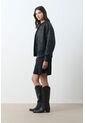 Bomber De Cuero Repujado Para Mujer Sira Bomber De Cuero Repujado Para Mujer Sira Negro XL VÉLEZ de Vélez
