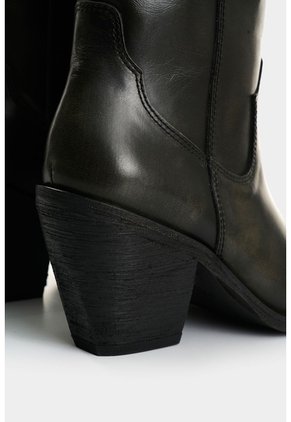Botines Texanos De Cuero Brush Off Para Mujer Solen Botines Texanos De Cuero Brush Off Para Mujer Solen Negro 37 VÉLEZ