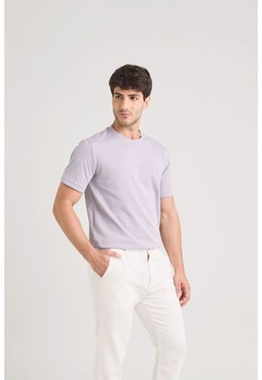 Camiseta Micropima Arizona Para Hombre Semi Ajustada Camiseta Micropima Arizona Para Hombre Semi Ajustada Lila L VÉLEZ