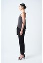 Camisa Aurora De Tiras En Tejido Plano Para Mujer Detalle Millaré Camisa Aurora De Tiras En Tejido Plano Para Mujer Detalle Millaré Negro M VÉLEZ de Vélez