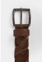 Cinturón Unifaz Sauce De Cuero Para Hombre Efecto Trenzado Cafe Cinturón Unifaz De Cuero Para Hombre Efecto Trenzado Cafe 34 Vélez de Vélez