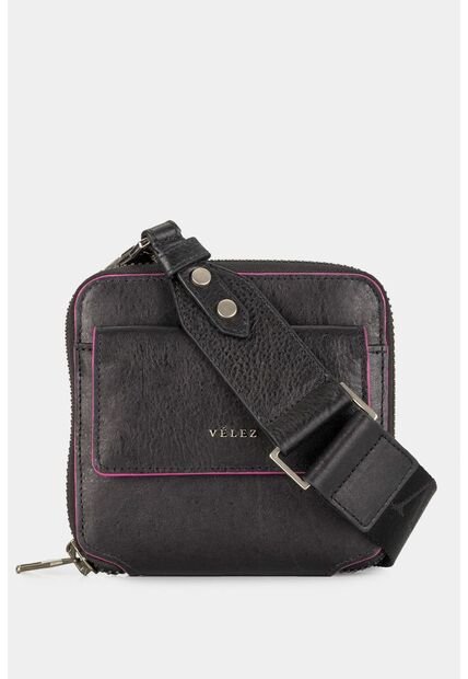 Billetera Uraki De Cuero Para Mujer Con Reata Billetera Uraki De Cuero Para Mujer Con Reata Negro Vélez