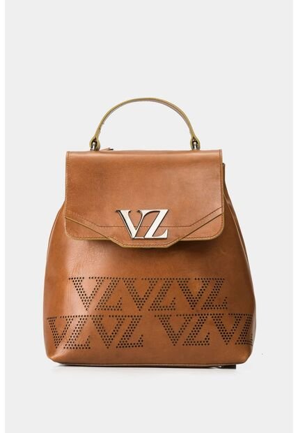 Morral Goji De Cuero Para Mujer Monograma VZ Morral Goji De Cuero Para Mujer Monograma VZ Miel Vélez