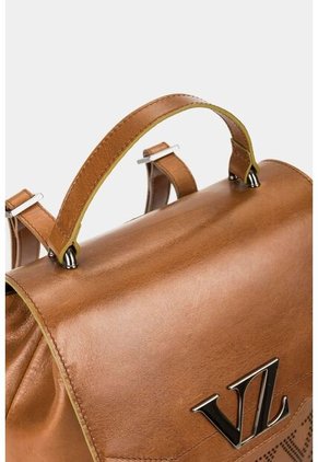 Morral Goji De Cuero Para Mujer Monograma VZ Morral Goji De Cuero Para Mujer Monograma VZ Miel Vélez