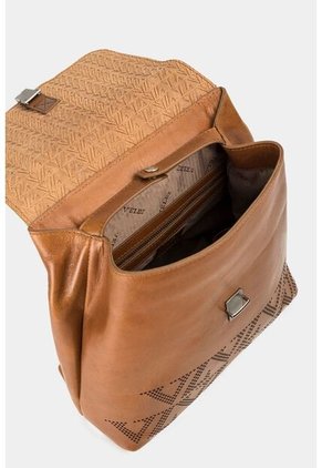 Morral Goji De Cuero Para Mujer Monograma VZ Morral Goji De Cuero Para Mujer Monograma VZ Miel Vélez