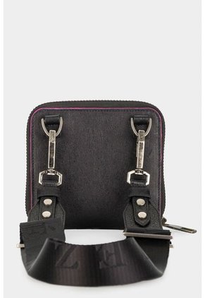 Billetera Uraki De Cuero Para Mujer Con Reata Billetera Uraki De Cuero Para Mujer Con Reata Negro Vélez