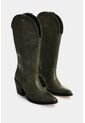 Botas De Cuero Bordado Para Mujer Elia Botas De Cuero Bordado Para Mujer Elia Verde 35 VÉLEZ de Vélez