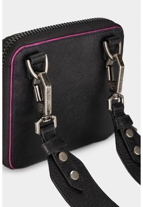 Billetera Uraki De Cuero Para Mujer Con Reata Billetera Uraki De Cuero Para Mujer Con Reata Negro Vélez